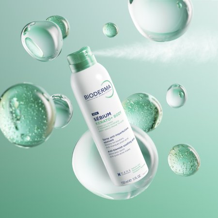 Opakowanie Sebium Kerato+ Body na zielonym tle 