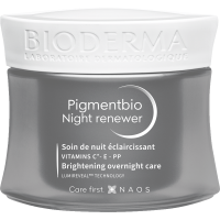 Rozjaśniający krem na noc dla skóry z przebarwieniami - Pigmentbio Night renewer