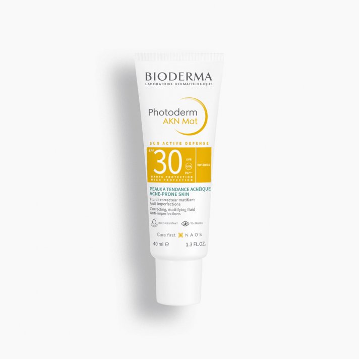 Krem do skóry tłustej i mieszanej SPF 30 - Photoderm AKN Mat SPF 30