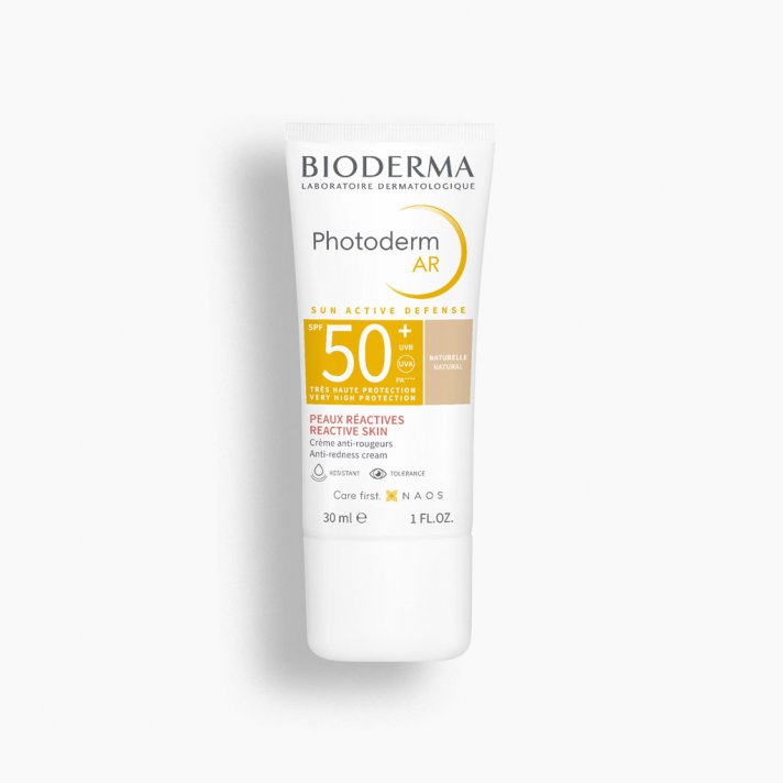 Krem tonujący do skóry z problemami naczynkowymi z SPF 50+ - Photoderm AR SPF 50+