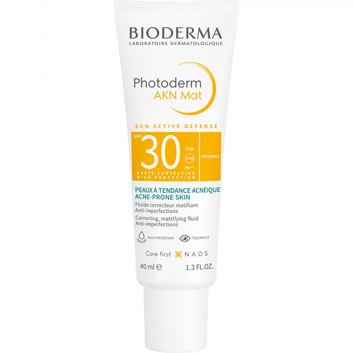 Krem do skóry tłustej i mieszanej SPF 30 - Photoderm AKN Mat SPF 30