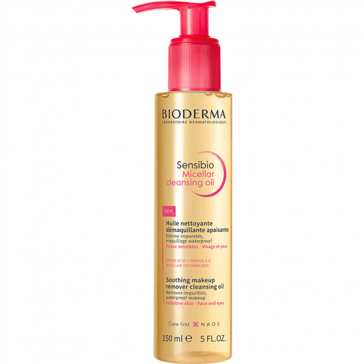 Olejek micelarny do oczyszczania pozostawiający efekt aksamitnej skóry - Sensibio Micellar cleansing oil