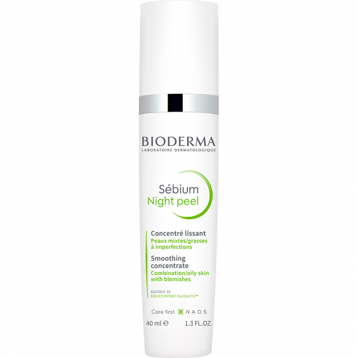 Delikatny peeling dermatologiczny na noc - Sébium Night peel