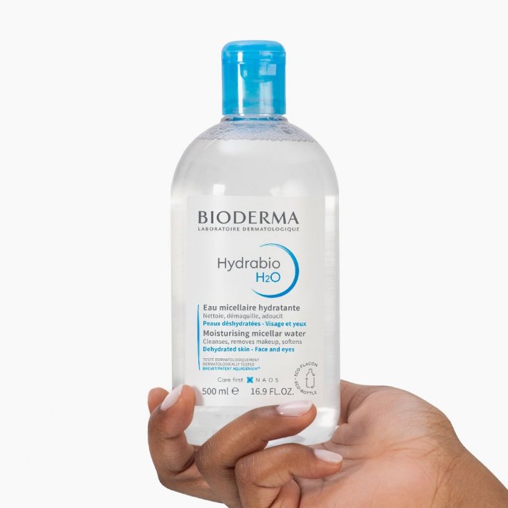 Oryginalna woda micelarna oczyszczająca skórę, która nawilża i utrzymuje jej naturalną równowagę - Hydrabio H2O