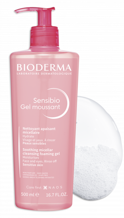 Kojący i łagodzący żel do mycia twarzy Sensibio Gel moussant