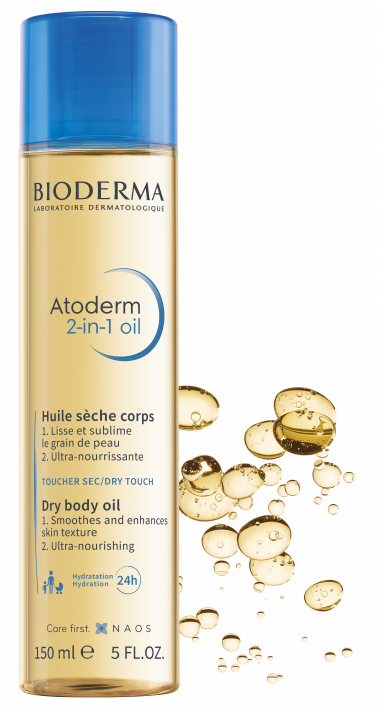 Suchy olejek do ciała wygładzająco-odżywczy - Atoderm 2-in-1 oil