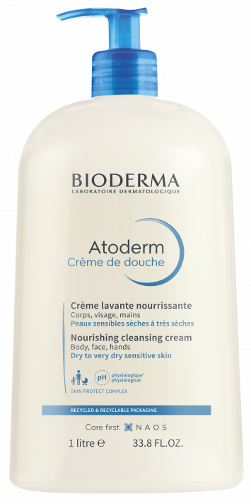 Kremowy żel pod prysznic do mycia twarzy i ciała - Atoderm Crème de douche