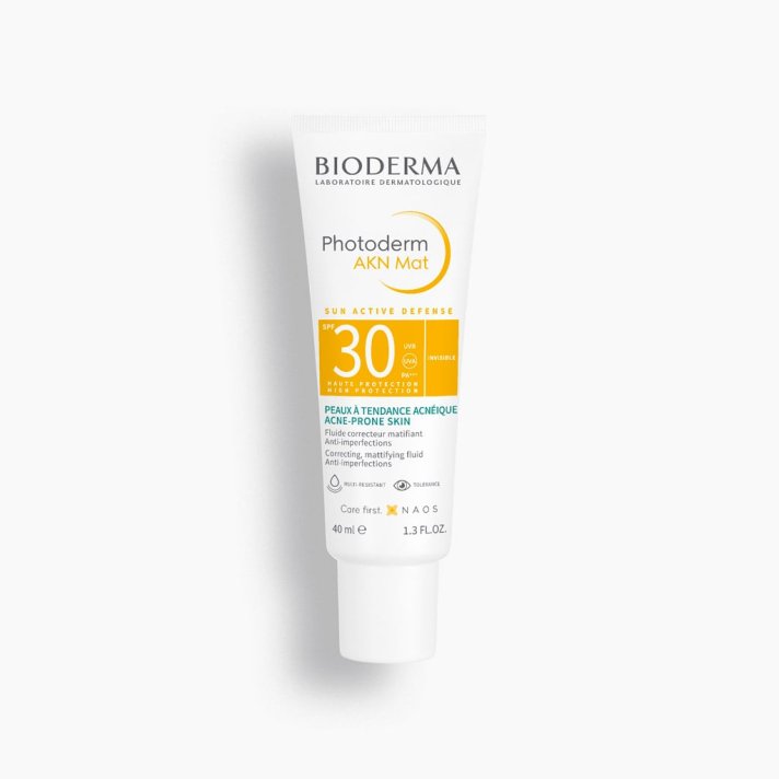 Krem do skóry tłustej i mieszanej SPF 30 - Photoderm AKN Mat SPF 30