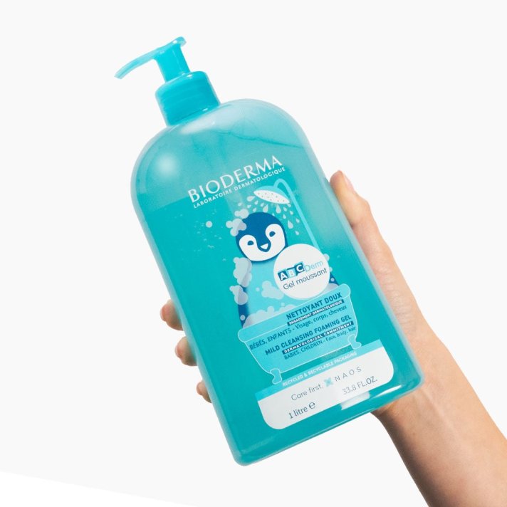 Łagodny żel do mycia i kąpieli - ABCDerm Gel moussant